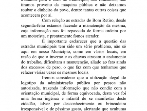 Administrao Municipal informa: