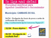 Datas das provas IBGE 📝